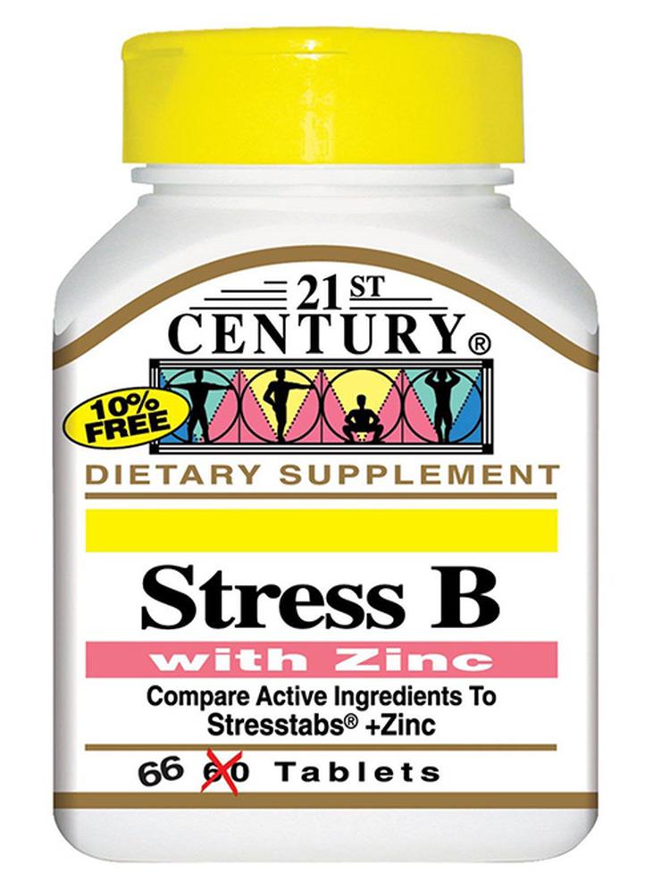 21st Century Stress B With Zinc 66 Tabs - Image 1